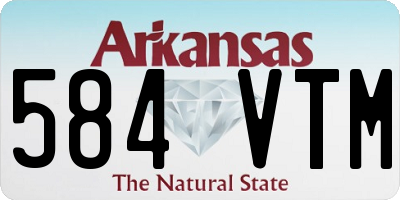 AR license plate 584VTM