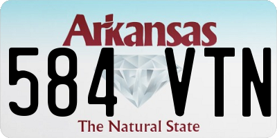 AR license plate 584VTN