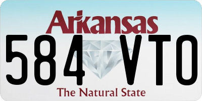 AR license plate 584VTO