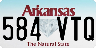 AR license plate 584VTQ
