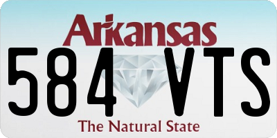 AR license plate 584VTS