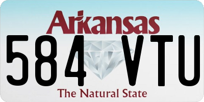 AR license plate 584VTU