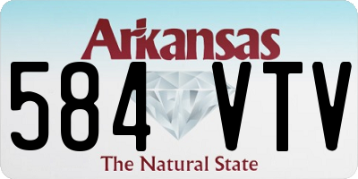 AR license plate 584VTV