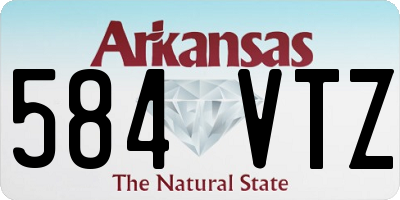 AR license plate 584VTZ