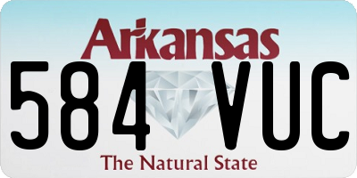 AR license plate 584VUC