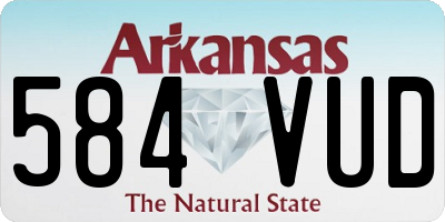 AR license plate 584VUD