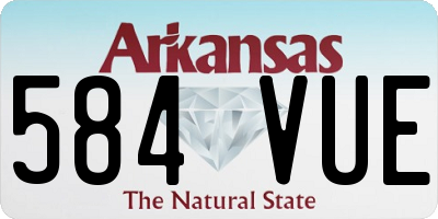 AR license plate 584VUE