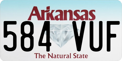 AR license plate 584VUF