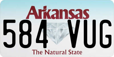 AR license plate 584VUG