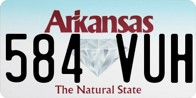 AR license plate 584VUH
