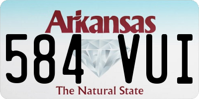 AR license plate 584VUI