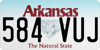 AR license plate 584VUJ