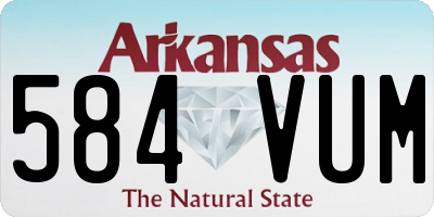 AR license plate 584VUM
