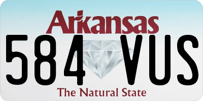 AR license plate 584VUS