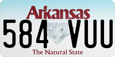 AR license plate 584VUU