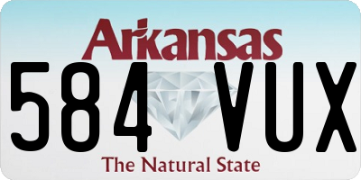 AR license plate 584VUX