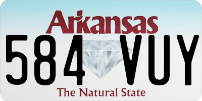 AR license plate 584VUY
