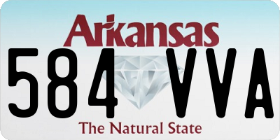 AR license plate 584VVA