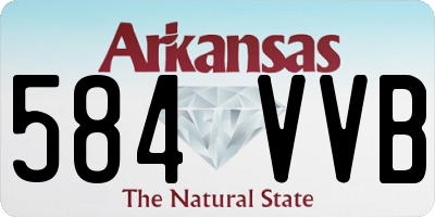 AR license plate 584VVB