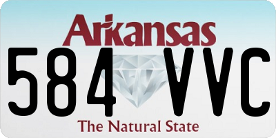 AR license plate 584VVC