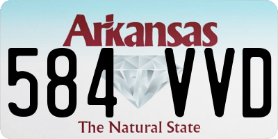 AR license plate 584VVD