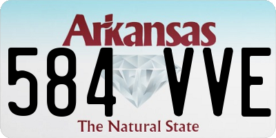 AR license plate 584VVE