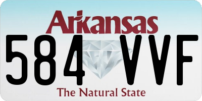 AR license plate 584VVF