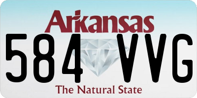AR license plate 584VVG