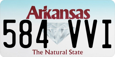 AR license plate 584VVI