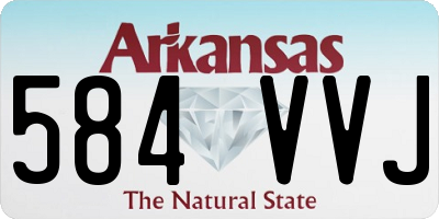AR license plate 584VVJ