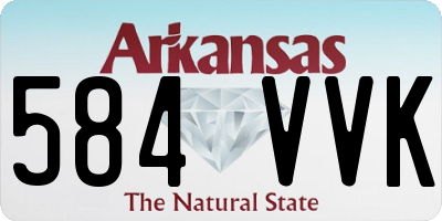 AR license plate 584VVK