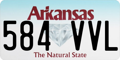 AR license plate 584VVL