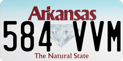 AR license plate 584VVM