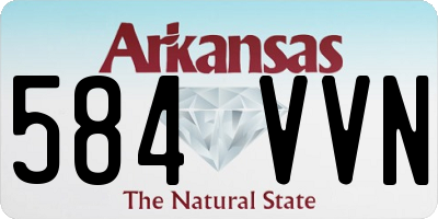 AR license plate 584VVN