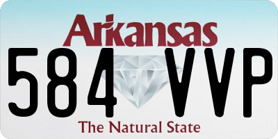 AR license plate 584VVP