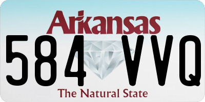 AR license plate 584VVQ