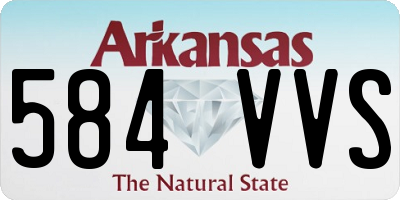 AR license plate 584VVS