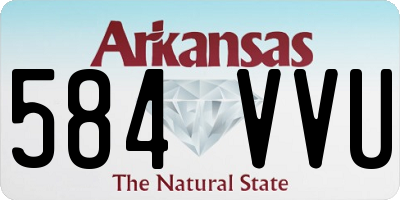AR license plate 584VVU