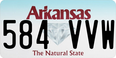AR license plate 584VVW