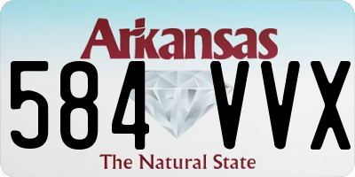 AR license plate 584VVX