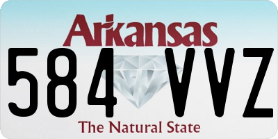 AR license plate 584VVZ
