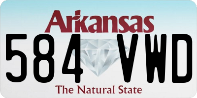 AR license plate 584VWD