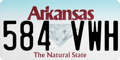 AR license plate 584VWH