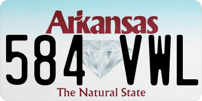 AR license plate 584VWL