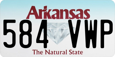 AR license plate 584VWP