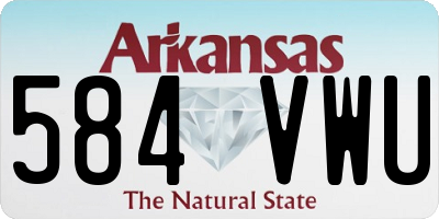 AR license plate 584VWU