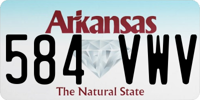 AR license plate 584VWV