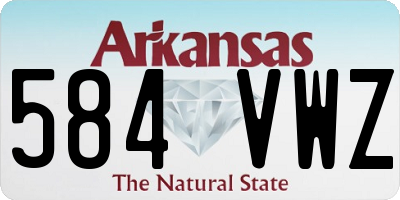 AR license plate 584VWZ