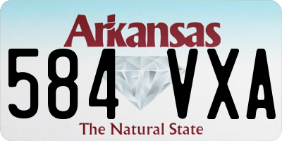 AR license plate 584VXA