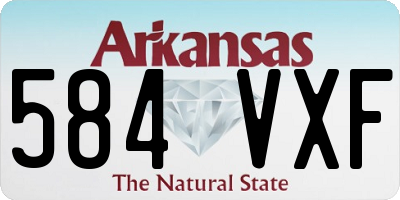 AR license plate 584VXF